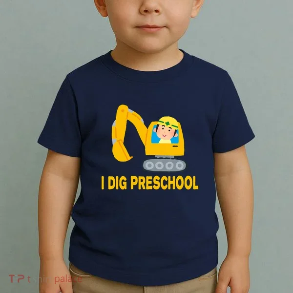 I Dig Preschool Bulldozer Toddler T-Shirt