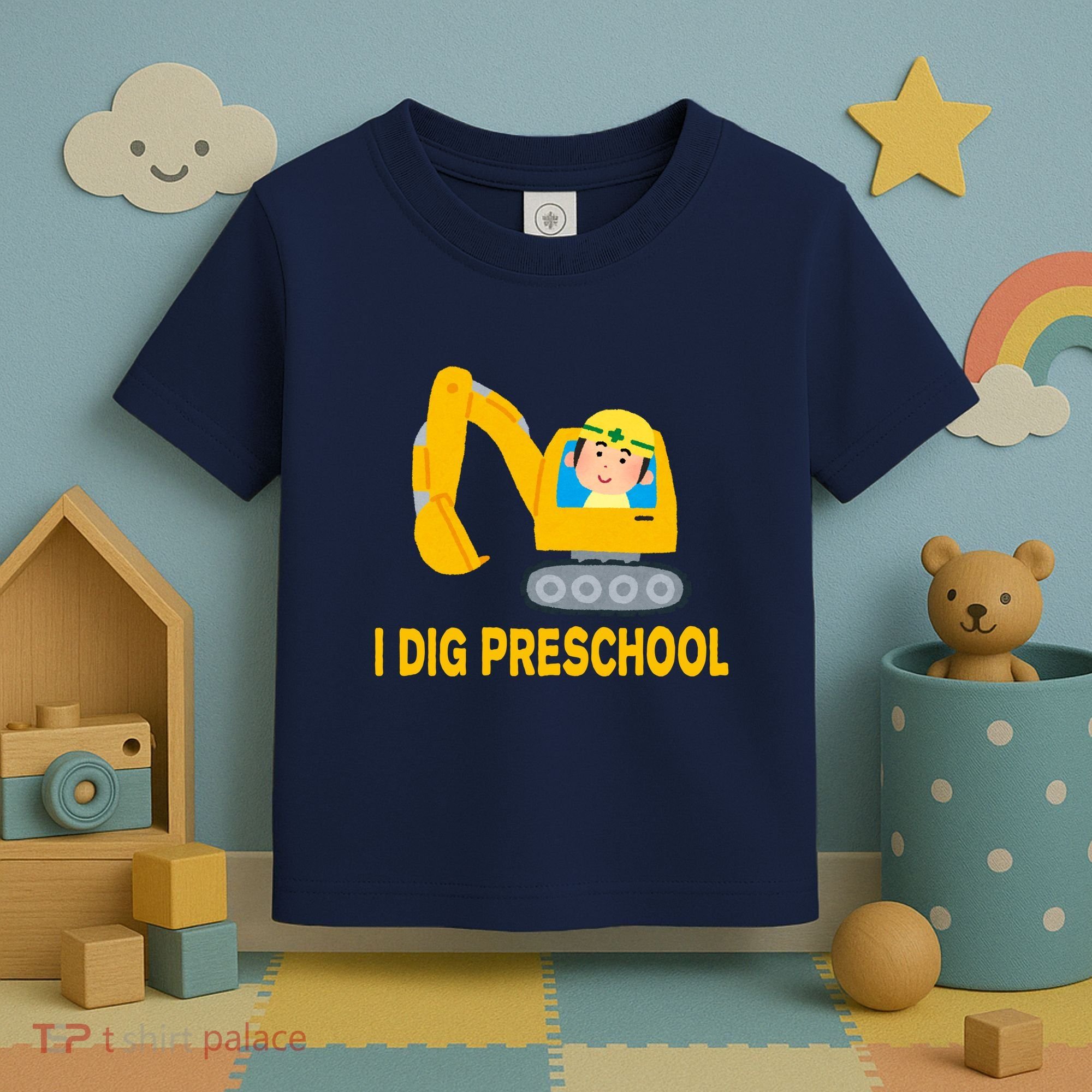 I Dig Preschool Bulldozer Toddler T-Shirt