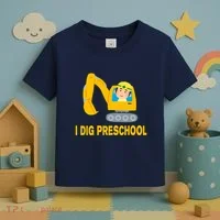 I Dig Preschool Bulldozer Toddler T-Shirt thumb 3