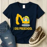 I Dig Preschool Bulldozer Women's T-Shirt thumb 3