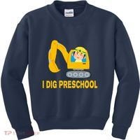 I Dig Preschool Bulldozer Kids Sweatshirt thumb 0