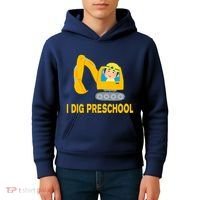 I Dig Preschool Bulldozer Kids Hoodie thumb 4