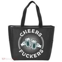 Irish Drinking Quote Cheers Fuckers Funny St Patricks Day Tote Bag thumb 0