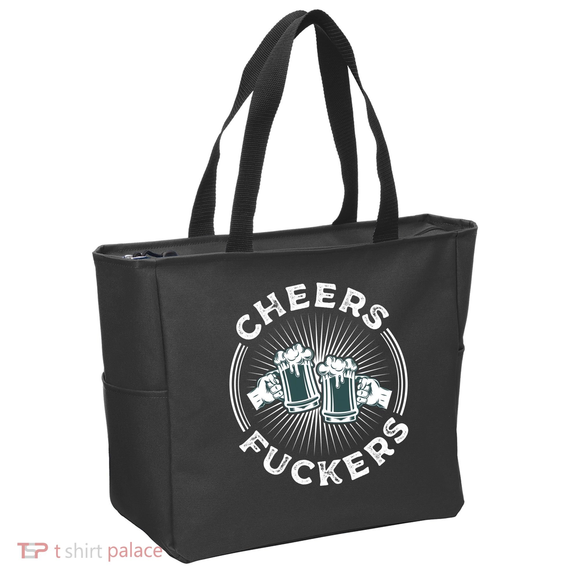 Irish Drinking Quote Cheers Fuckers Funny St Patricks Day Tote Bag