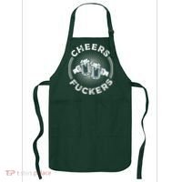 Irish Drinking Quote Cheers Fuckers Funny St Patricks Day Apron thumb 0