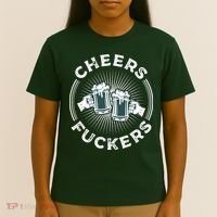 Irish Drinking Quote Cheers Fuckers Funny St Patricks Day T-Shirt thumb 4