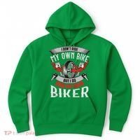 I Dont Ride My Own Bike Biker Chick Wife Red Motorcycle Hoodie thumb 0