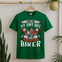 I Dont Ride My Own Bike Biker Chick Wife Red Motorcycle T-Shirt thumb 2