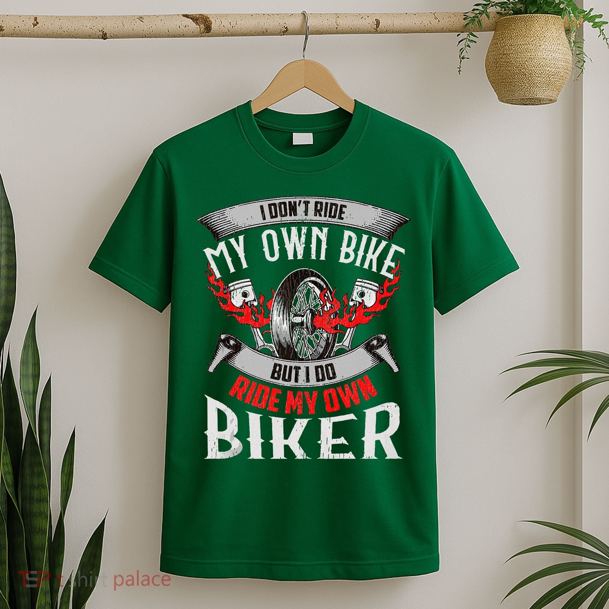 I Dont Ride My Own Bike Biker Chick Wife Red Motorcycle T-Shirt