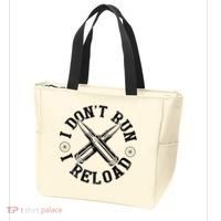 I DonT Run I Reload Gun Rights American Flag Patriots Back Tote Bag thumb 3