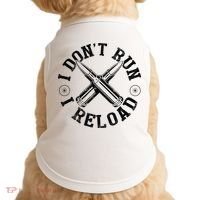 I DonT Run I Reload Gun Rights American Flag Patriots Back Doggie Tank thumb 0