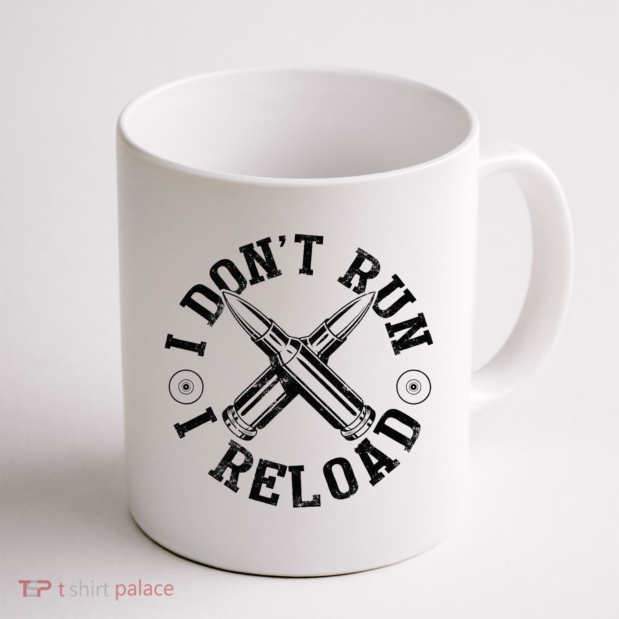 I DonT Run I Reload Gun Rights American Flag Patriots Back Coffee Mug