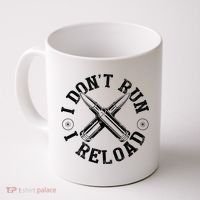 I DonT Run I Reload Gun Rights American Flag Patriots Back Coffee Mug thumb 0