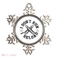 I DonT Run I Reload Gun Rights American Flag Patriots Back Ornament thumb 0