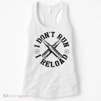 I DonT Run I Reload Gun Rights American Flag Patriots Back Women's Tank Top thumb 0