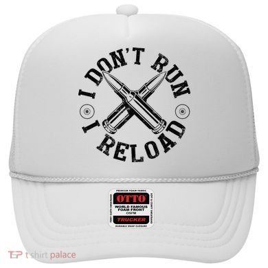 I DonT Run I Reload Gun Rights American Flag Patriots Back Hat