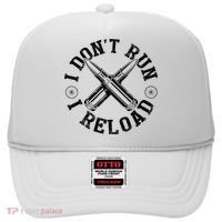 I DonT Run I Reload Gun Rights American Flag Patriots Back Hat thumb 0
