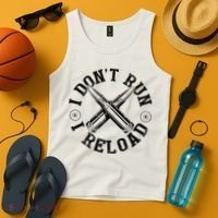 I DonT Run I Reload Gun Rights American Flag Patriots Back Tank Top thumb 4