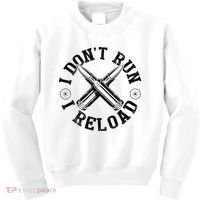 I DonT Run I Reload Gun Rights American Flag Patriots Back Kids Sweatshirt thumb 0