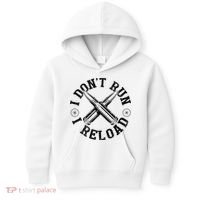 I DonT Run I Reload Gun Rights American Flag Patriots Back Kids Hoodie thumb 0