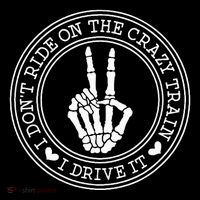 I Dont Ride The Crazy Train I Drive It Coaster thumb 2