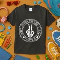 I Dont Ride The Crazy Train I Drive It Kids T-Shirt thumb 3