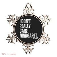 I Don’T Really Care Margaret Jd Vance Funny Minimalist Ornament thumb 0