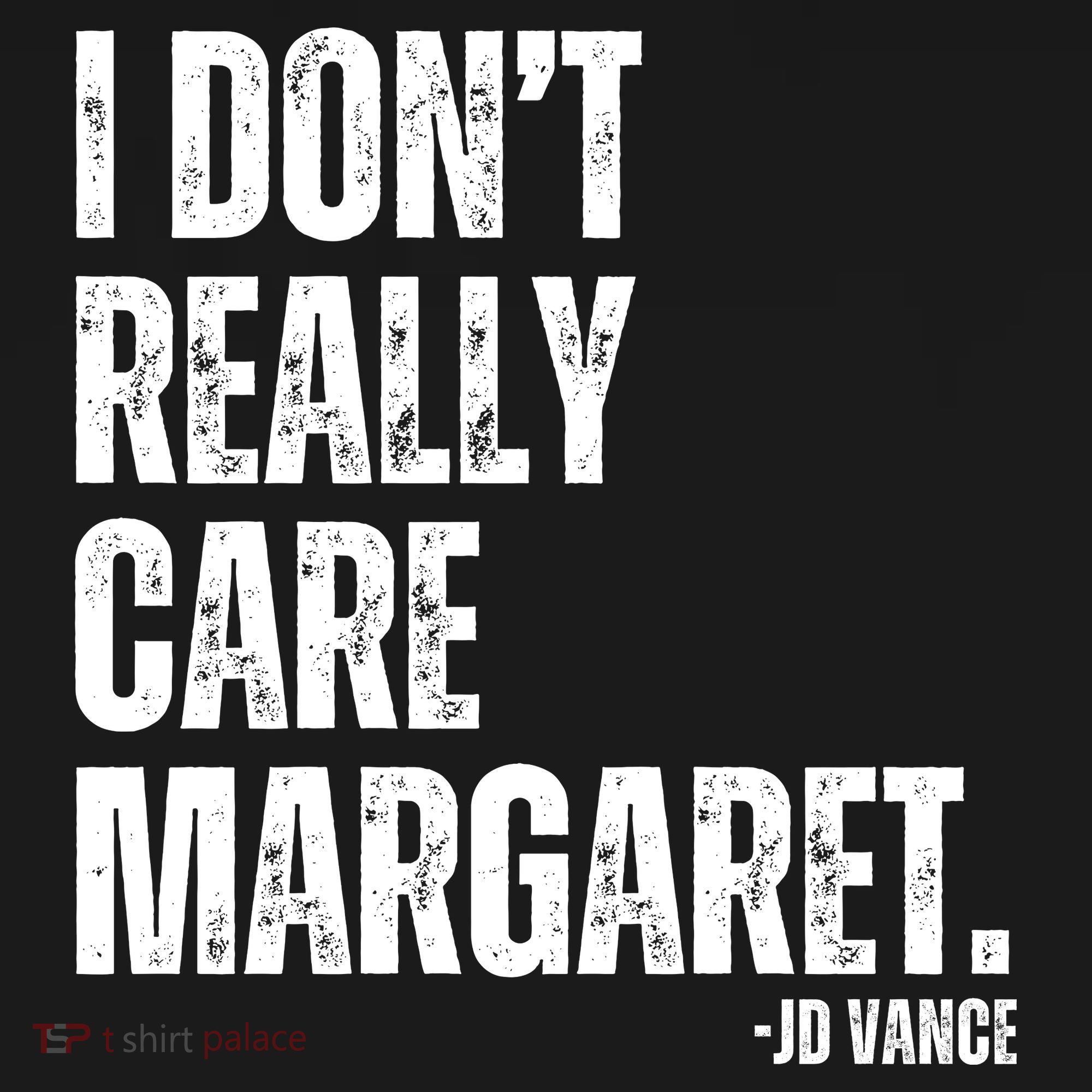 I Don’T Really Care Margaret Jd Vance Funny Minimalist Ornament