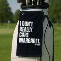 I Don’T Really Care Margaret Jd Vance Funny Minimalist Golf Towel thumb 2