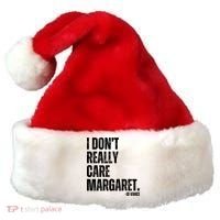 I Don’T Really Care Margaret Jd Vance Funny Minimalist Santa Hat thumb 0