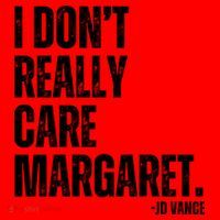 I Don’T Really Care Margaret Jd Vance Funny Minimalist Santa Hat thumb 1
