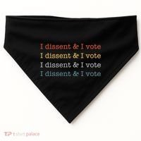 I Dissent Rbg Ruth Bader Ginsburg Feminist USA-Made Doggie Bandana thumb 0