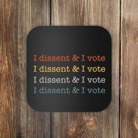 I Dissent Rbg Ruth Bader Ginsburg Feminist Coaster thumb 0