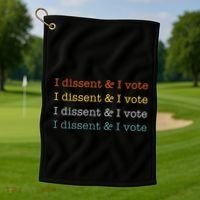 I Dissent Rbg Ruth Bader Ginsburg Feminist Golf Towel thumb 1