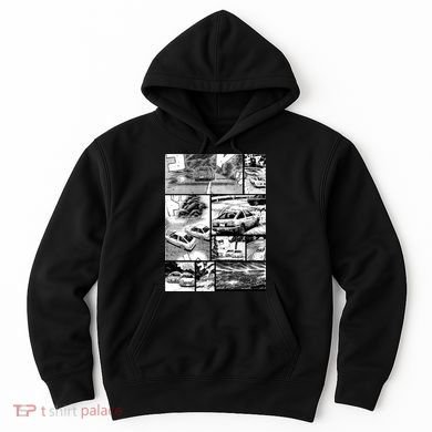 Initial D Racing Manga Wall Design (Version 2) Hoodie
