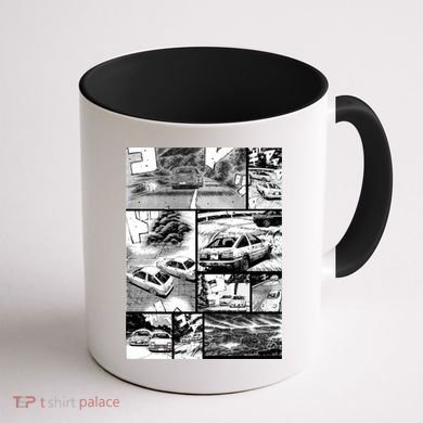 Initial D Racing Manga Wall Design (Version 2) Coffee Mug back