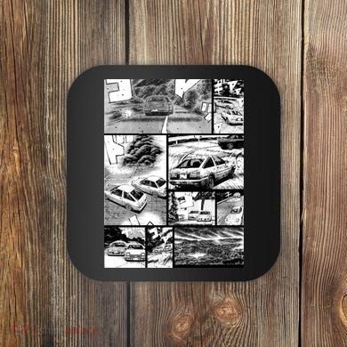Initial D Racing Manga Wall Design (Version 2) Coaster