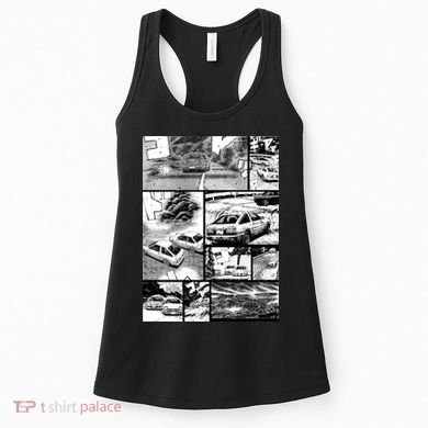 Initial D Racing Manga Wall Design (Version 2) Women's Tank Top