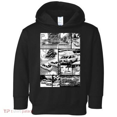 Initial D Racing Manga Wall Design (Version 2) Toddler Hoodie