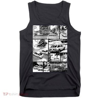 Initial D Racing Manga Wall Design (Version 2) Tank Top