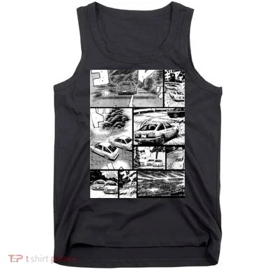 Initial D Racing Manga Wall Design (Version 2) Tank Top