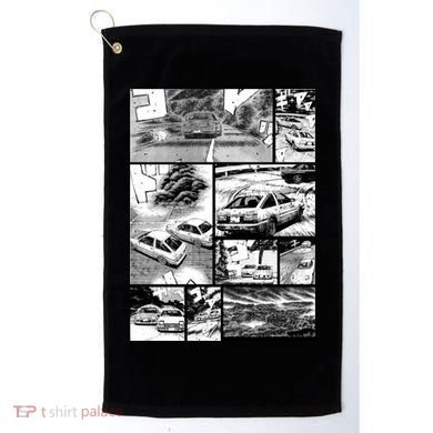 Initial D Racing Manga Wall Design (Version 2) Golf Towel