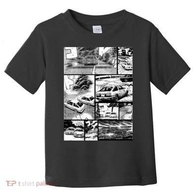 Initial D Racing Manga Wall Design (Version 2) Toddler T-Shirt