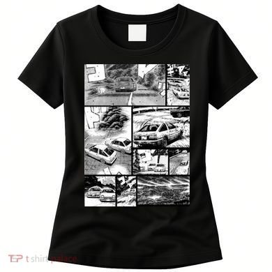 Initial D Racing Manga Wall Design (Version 2) Women's T-Shirt