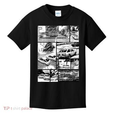 Initial D Racing Manga Wall Design (Version 2) Kids T-Shirt
