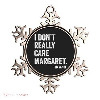 I Don’T Really Care Margaret Jd Vance Funny Minimalist Ornament