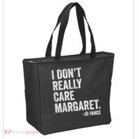 I Don’T Really Care Margaret Jd Vance Funny Minimalist Tote Bag thumb 2