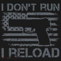 I Don't Run I Reload Pro Guns USA Flag Pistol Funny Gun T-Shirt thumb 7
