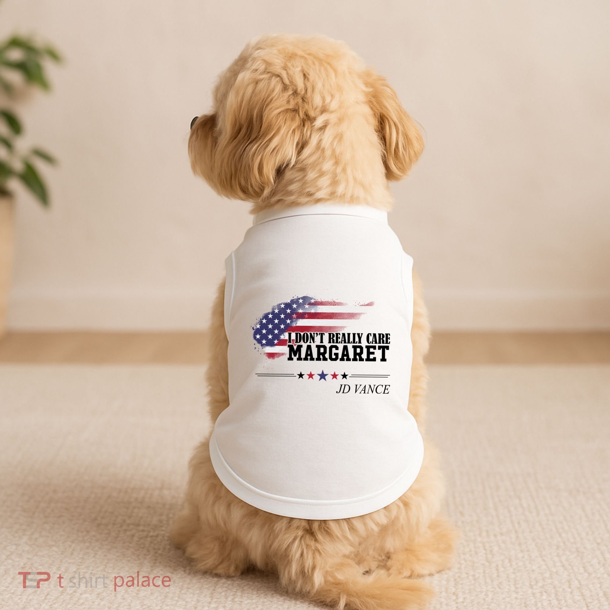 I DonT Really Care Margaret American Flag Jd Vance Doggie Tank