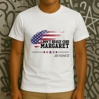 I DonT Really Care Margaret American Flag Jd Vance T-Shirt thumb 3